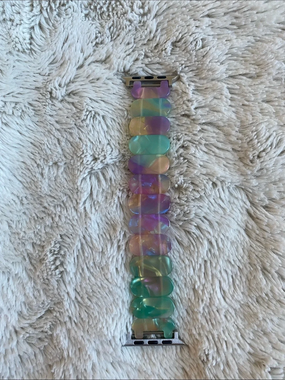 Three Interchangeable Apple Watch Bands - Pastel, Lavender, Floral